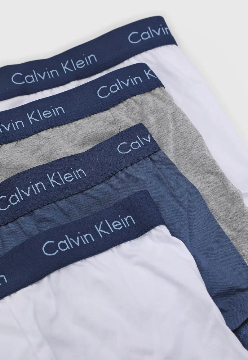 KIT 4 CUECAS CALVIN KLEIN UNDERWEAR BOXER LOW RISE TRUNK