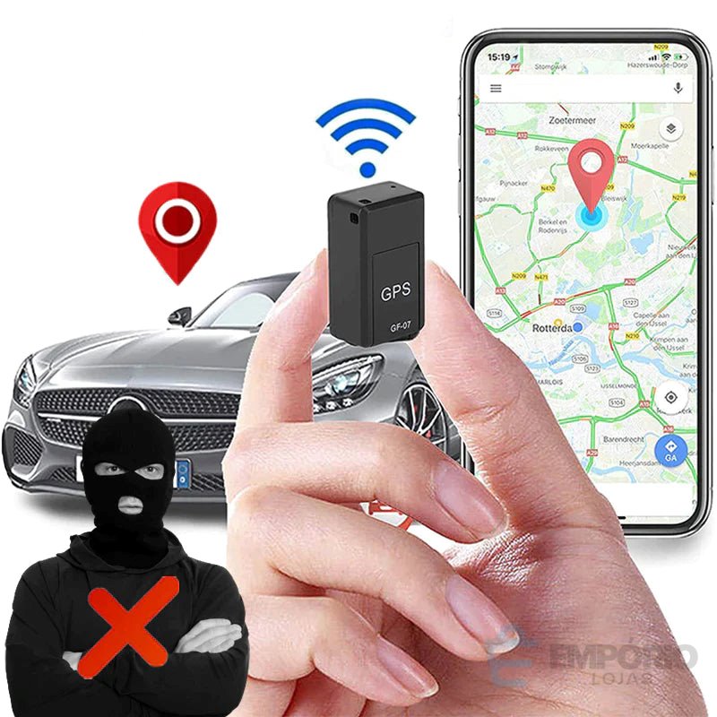 Mini Rastreador GPS com Áudio - Rastreia e Grava Audio - GF-07